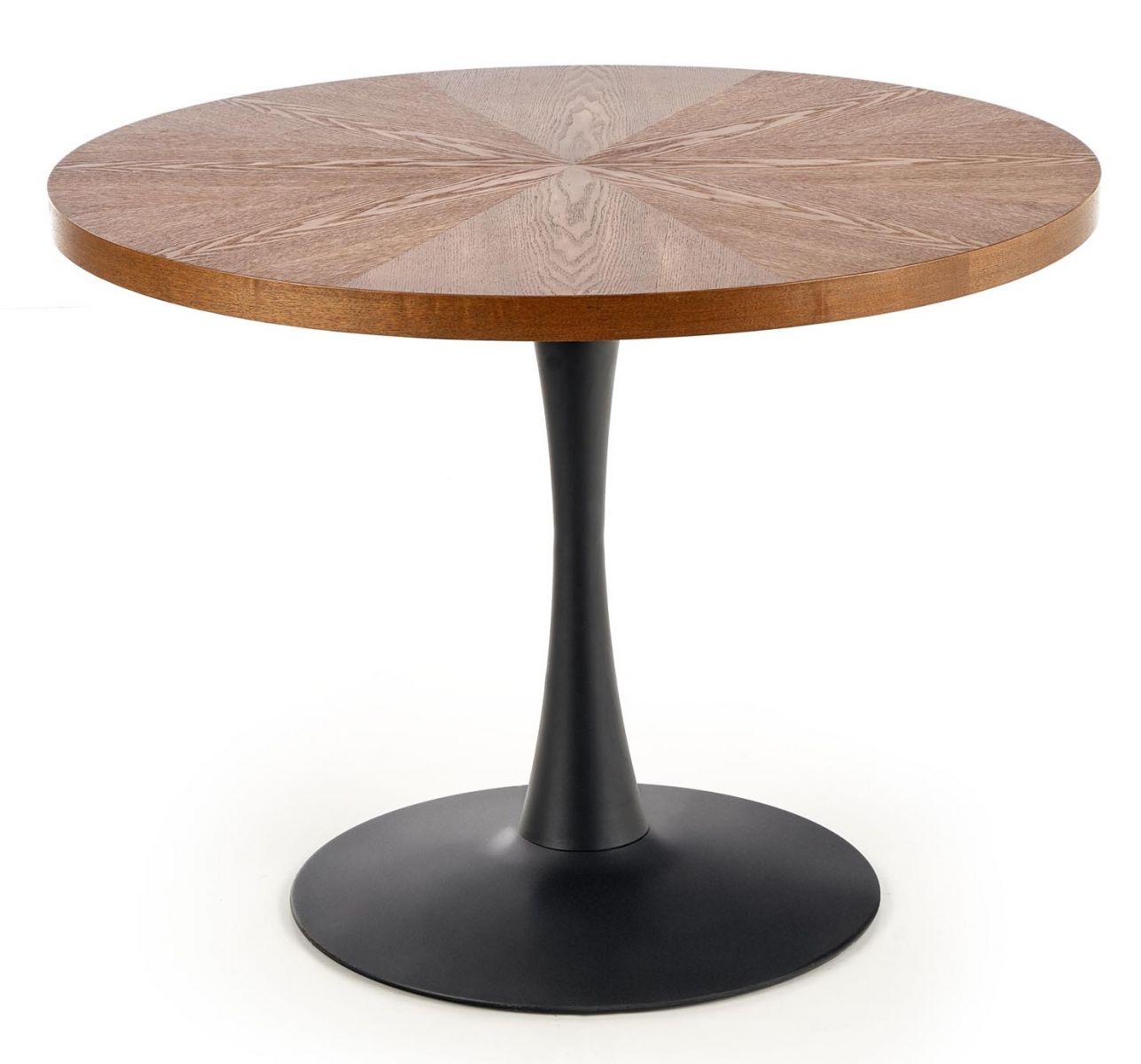 Стол кухонный CARMELO деревянный коричневый круглый купить