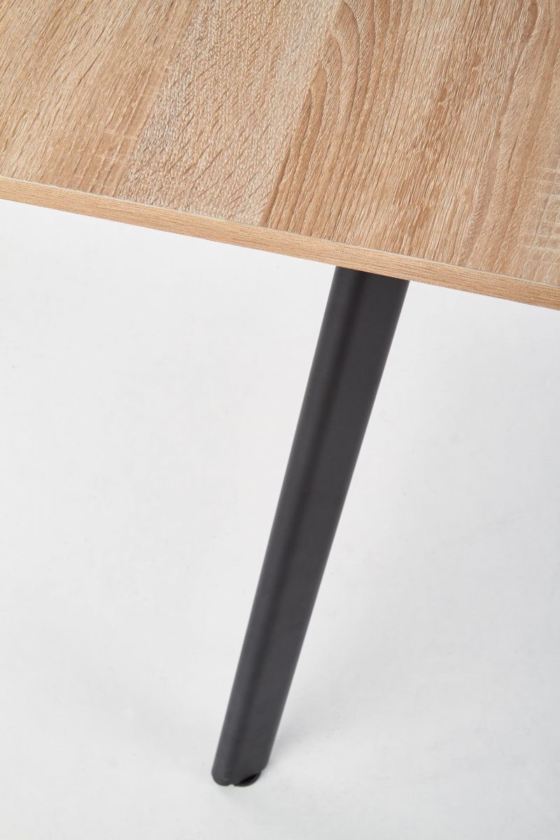 Стол обеденный раскладной ALBON дуб сонома серый/черный