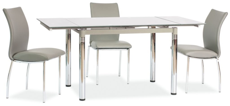 Стол обеденный раскладной GD-018 серый