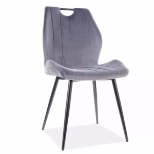 Стул SIGNAL ARCO Velvet Bluvel 14 серый/черный