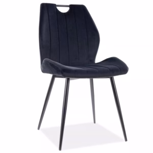 Стул SIGNAL ARCO Velvet Bluvel 19 черный/черный