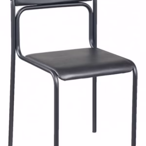 Стул для посетителей ASCONA BLACK кожзам