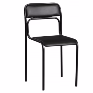 Стул для посетителей ASCONA BLACK кожзам