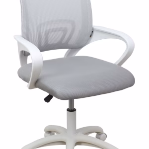 Кресло компьютерное RICCI WHITE (светло-серый)