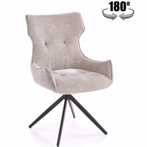 Стул HALMAR K573 серый/черный, поворотный