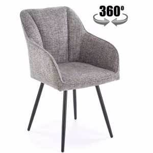 Стул HALMAR K576 серый/черный