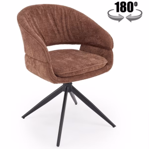 Стул HALMAR K602 коричневый/черный, поворотный